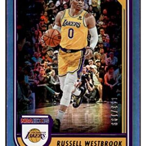 Russell Westbrook 2022-23 Panini Hoops Premium Foil /199#172 NM+-MT+ NBA Basketball Lakers