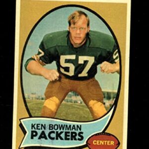 1970 TOPPS #79 KEN BOWMAN VGEX (RC) PACKERS