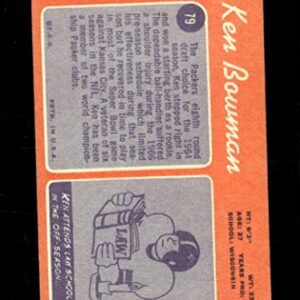 1970 TOPPS #79 KEN BOWMAN VGEX (RC) PACKERS