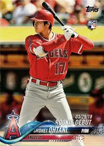 2018 topps update baseball #us285 shohei ohtani rookie debut card