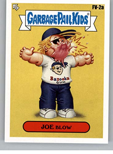 2020 Topps Garbage Pail Kids Series 2 35th Anniversary Fan Favorites NonSport Trading Card #FV-2A JOE BLOW Official GPK Sticker Trading Card From The Topps Company highlighting Fan Favorite Characters throughout the years in Raw (NM or Better) Condition