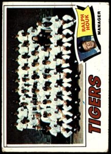 1977 topps # 621 tigers team checklist ralph houk detroit tigers (baseball card) fair tigers