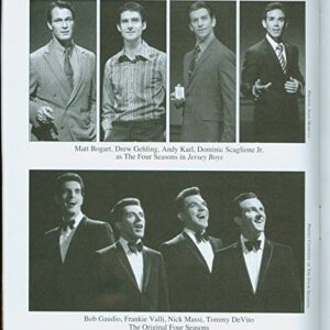 Jersey Boys, Broadway playbill + Matt Bogart, Andy Karl, Drew Gehling, Dominic Scaglione Jr., Miles Aubrey
