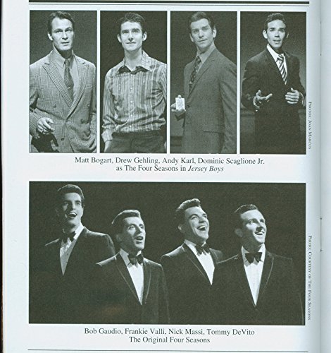 Jersey Boys, Broadway playbill + Matt Bogart, Andy Karl, Drew Gehling, Dominic Scaglione Jr., Miles Aubrey