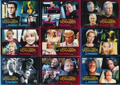 2015 Star Trek Voyager Heroes & Villains Complete Set all 99 cards