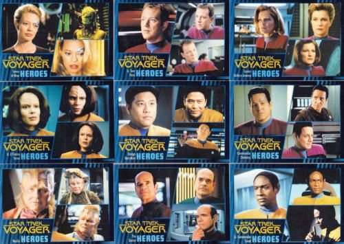 2015 Star Trek Voyager Heroes & Villains Complete Set all 99 cards