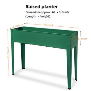 Raised Garden Bed for Vegetables Elevated Planter Box with Legs Outdoor Patio Flower Herb Container Gardening