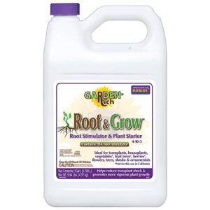 bonide garden rich root & grow root stimulator & plant starter, 128 oz concentrate 4-10-3 fertilizer for transplanting
