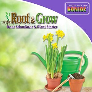 Bonide Garden Rich Root & Grow Root Stimulator & Plant Starter, 128 oz Concentrate 4-10-3 Fertilizer for Transplanting