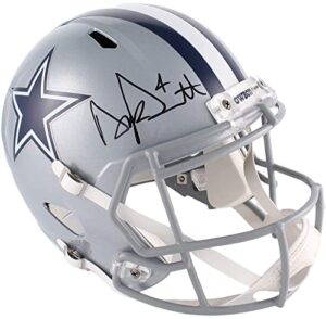 dak prescott dallas cowboys signed autograph full size speed helmet dak hologram & jsa witnessed certified