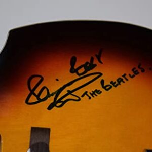 Pete Best Signed Autograph Left Handed Bass Guitar THE BEATLES COA + EXACT Proof