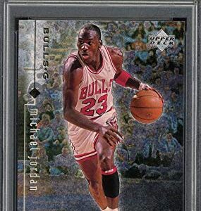 Michael Jordan 1998 Upper Deck Black Diamond Basketball Card #4 Graded PSA 9 MINT