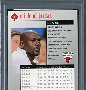 Michael Jordan 1998 Upper Deck Black Diamond Basketball Card #4 Graded PSA 9 MINT