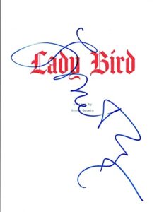 laurie metcalf signed autographed lady bird full movie script coa