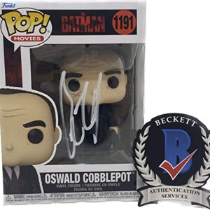 Colin Farrell Signed Penguin The Batman Funko Pop Oswald Cobblepot Beckett COA