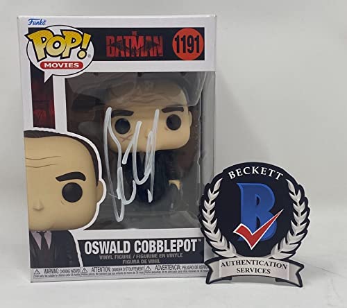 Colin Farrell Signed Penguin The Batman Funko Pop Oswald Cobblepot Beckett COA