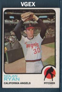 1973 topps regular (baseball) card# 220 nolan ryan of the california angels vgx condition