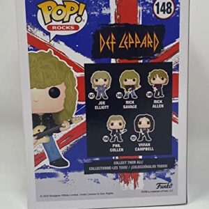 Rick Savage Signed Autographed Def Leppard Funko Pop Rocks Figure Beckett COA