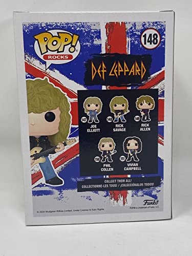 Rick Savage Signed Autographed Def Leppard Funko Pop Rocks Figure Beckett COA