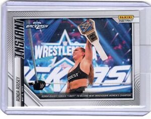 ronda rousey 2022 panini instant wwe premiere /176 backlash cond wrestlemania smackdown champ