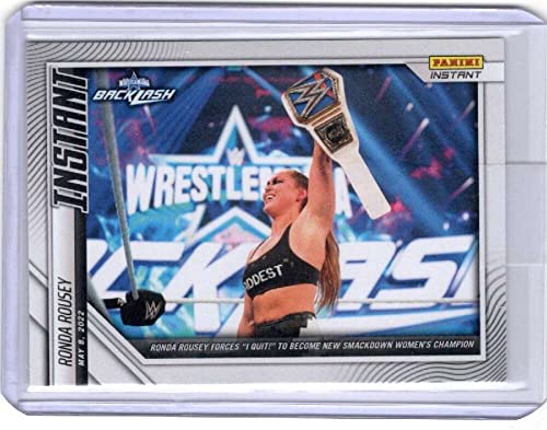 RONDA ROUSEY 2022 Panini Instant WWE Premiere /176 Backlash COND Wrestlemania Smackdown Champ