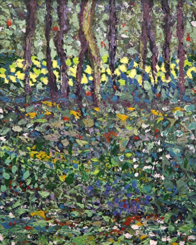 Magic Forest by Maracella Hirschy of the Miramontes, Original Acrylic on Linen, 20" x 16"