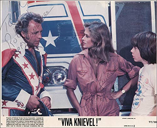 Evel Knievel - Inscribed Photograph Signed 1984