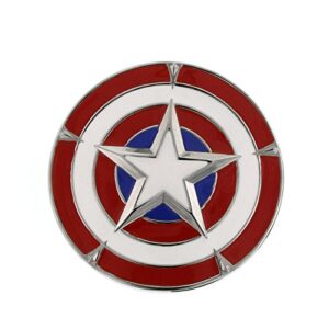 captain america shield belt buckle red / white / blue officially licensed by marvel + comic con exclusive