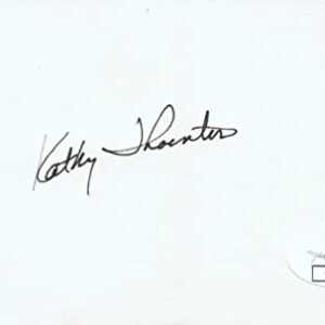 Kathryn C. Thornton NASA Astronaut Signed 3x5 Index Card with JSA COA