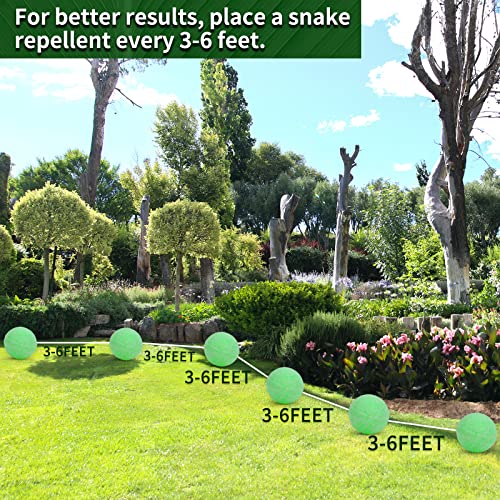 20Pcs Snake Away Repellent, Snake Repellent Balls for Outdoors Indoor Snakes Rats and Other Pests, for Yard Lawn Garden Camping Fishing, Pest Insect Control