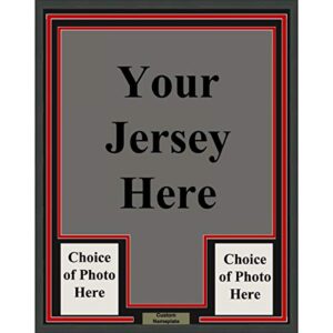 framed custom frame your jersey 33×42 professionally framed & matted deluxe framing with photos jersey free shipping