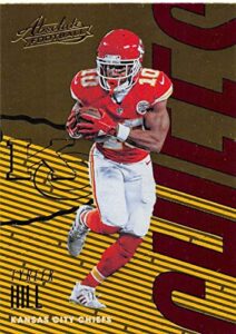 2018 absolute football #50 tyreek hill kansas city chiefs official nfl trading card made by panini