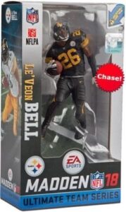mcfarlane madden nfl 18 ultimate team series 2 le’veon bell pittsburgh steelers color rush chase variant