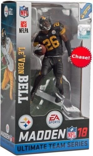 McFarlane Madden NFL 18 Ultimate Team Series 2 Le'Veon Bell Pittsburgh Steelers Color Rush Chase Variant