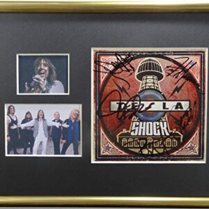 Signed Tesla Autographed Shock Cd Display Certified Authentic Jsa Coa # DD75363