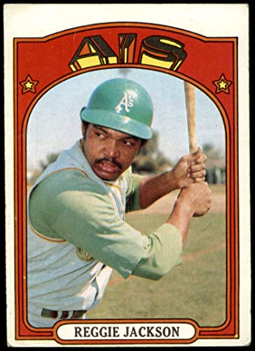 1972 Topps # 435 Reggie Jackson Oakland Athletics (Baseball Card) Dean's Cards 2 - GOOD Athletics