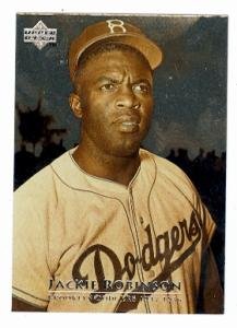 Jackie Robinson baseball card (Brooklyn Dodgers) 1996 Upper Deck #8