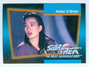 keiko obrien trading card rosalind chao star trek the next generation 1992 impel #014