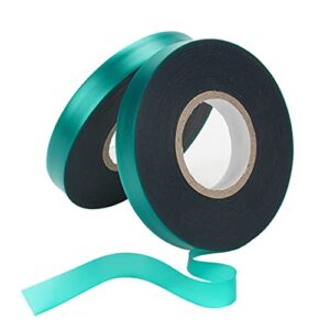 feitengda pvc garden tie tape stretch tie tape, reusable plant ties tapes plant ribbon vinyl for indoor outdoor patio plant 2 rolls 147 feet