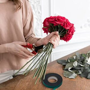 feitengda PVC Garden Tie Tape Stretch Tie Tape, Reusable Plant Ties Tapes Plant Ribbon Vinyl for Indoor Outdoor Patio Plant 2 Rolls 147 Feet