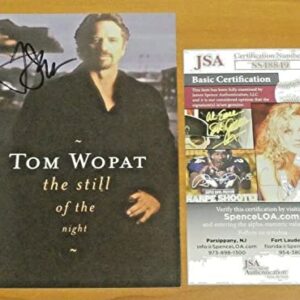 Tom Wopat The Still of The Night Singer Signed 4x6 Photo Card with JSA COA