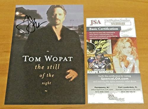 Tom Wopat The Still of The Night Singer Signed 4x6 Photo Card with JSA COA