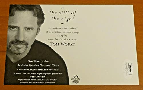 Tom Wopat The Still of The Night Singer Signed 4x6 Photo Card with JSA COA