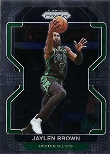 2021-22 PANINI PRIZM #97 JAYLEN BROWN BOSTON CELTICS BASKETBALL OFFICIAL TRADING CARD OF THE NBA