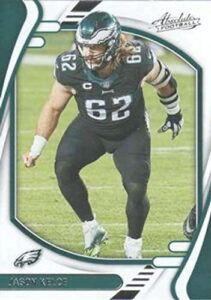 2021 panini absolute retail #77 jason kelce philadelphia eagles official nfl football trading card in raw (nm or better) condition