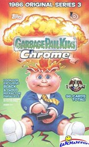 2020 topps garbage pail kids chrome series 3 huge 24 pack factory sealed hobby box with (8) refractors! look for exclusive parallels, artist autos, printing plates, c-name variations & more! wowzzer!