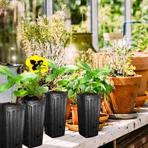 Iceyyyy 40Pcs Tall Tree Pots,Plastic Deep Nursery Treepots,7.8" Tall Seedling Flower Plant Container Pots for Indoor Outdoor Garden Plants (40pcs)