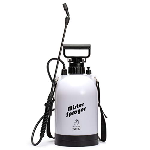 Nicely Neat Water Mister and Pump Sprayer for Plants, Lawns & Gardens - Mr. Mister - Portable and Multi-Purpose Pressure Sprayer, 4 Liters (1.06 Gallon)