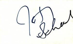 johnathon schaech actor signed 3×5 index card with jsa coa