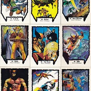 WOLVERINE FROM THEN 'TIL NOW SERIES 1 1991 COMIC IMAGES BASE CARD SET OF 45 + 1 HEADER CARD MARVEL